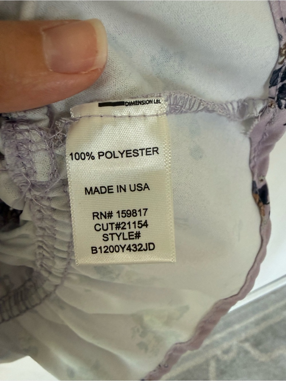 Altar'd State Lavender Floral Smocked Off-Shoulder Crop Top - Picture 3 of 8